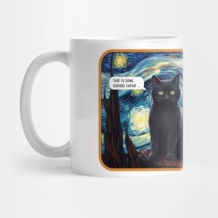 Starry Night Cat, Catnip Overdose Mug